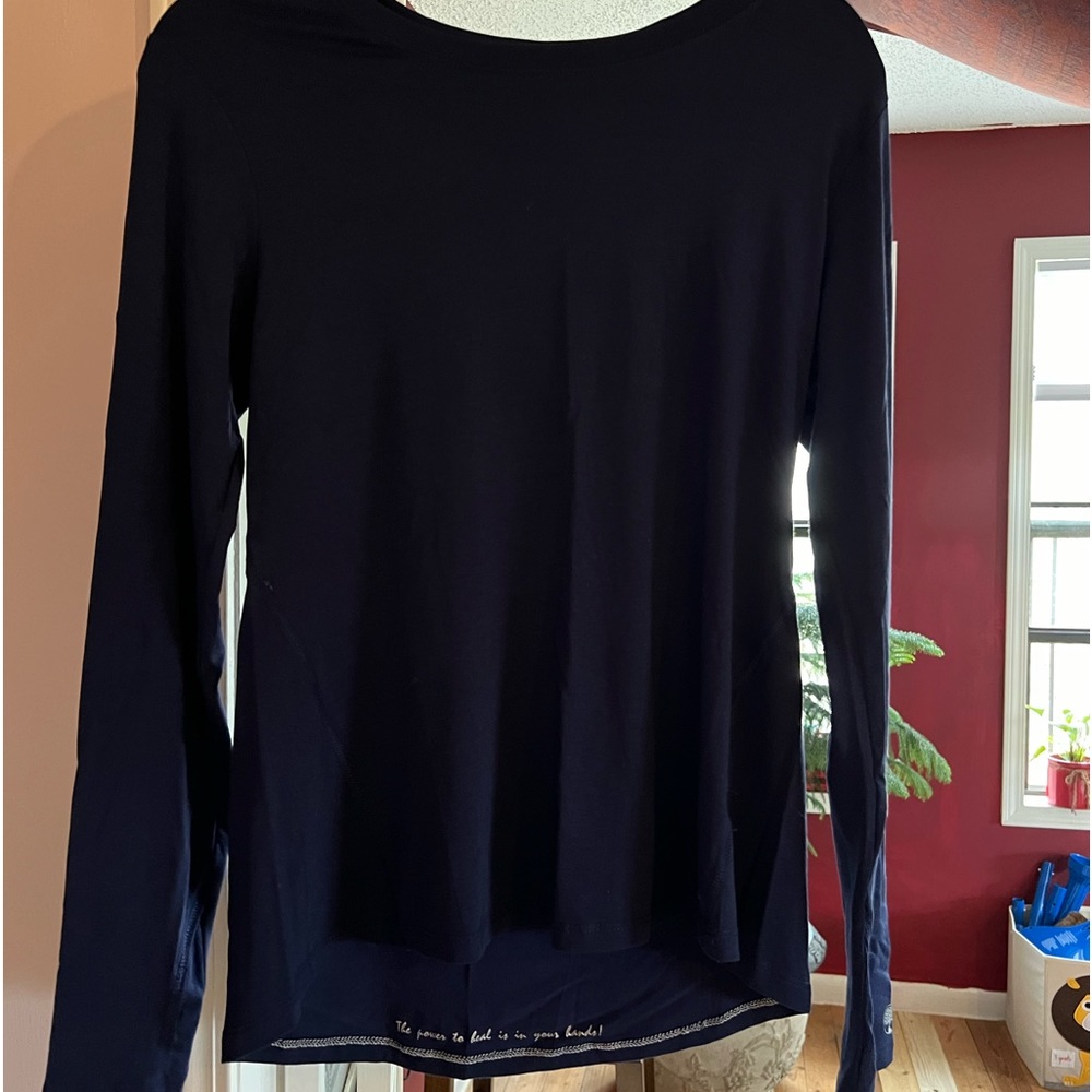 Healing Hands Under Scrub Top Navy Size M